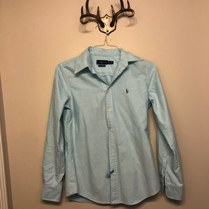 blue ralph lauren button up